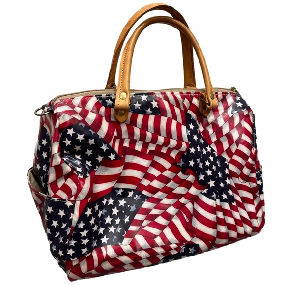 American flag purse handbag bag small red white blue 4th of July patriotic - Picture 1 of 11